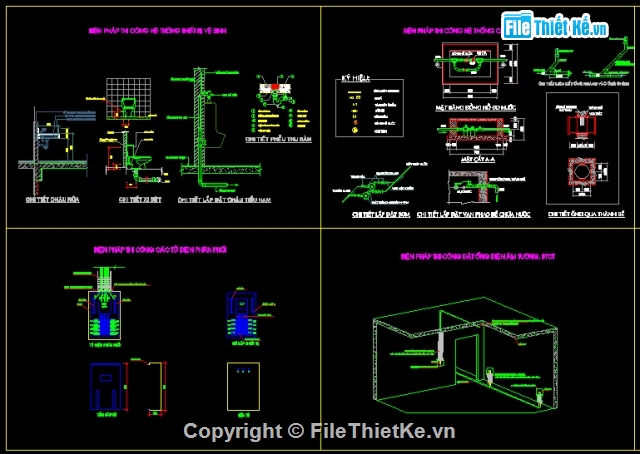 bản vẽ biện pháp,thi công,Biện pháp thi công